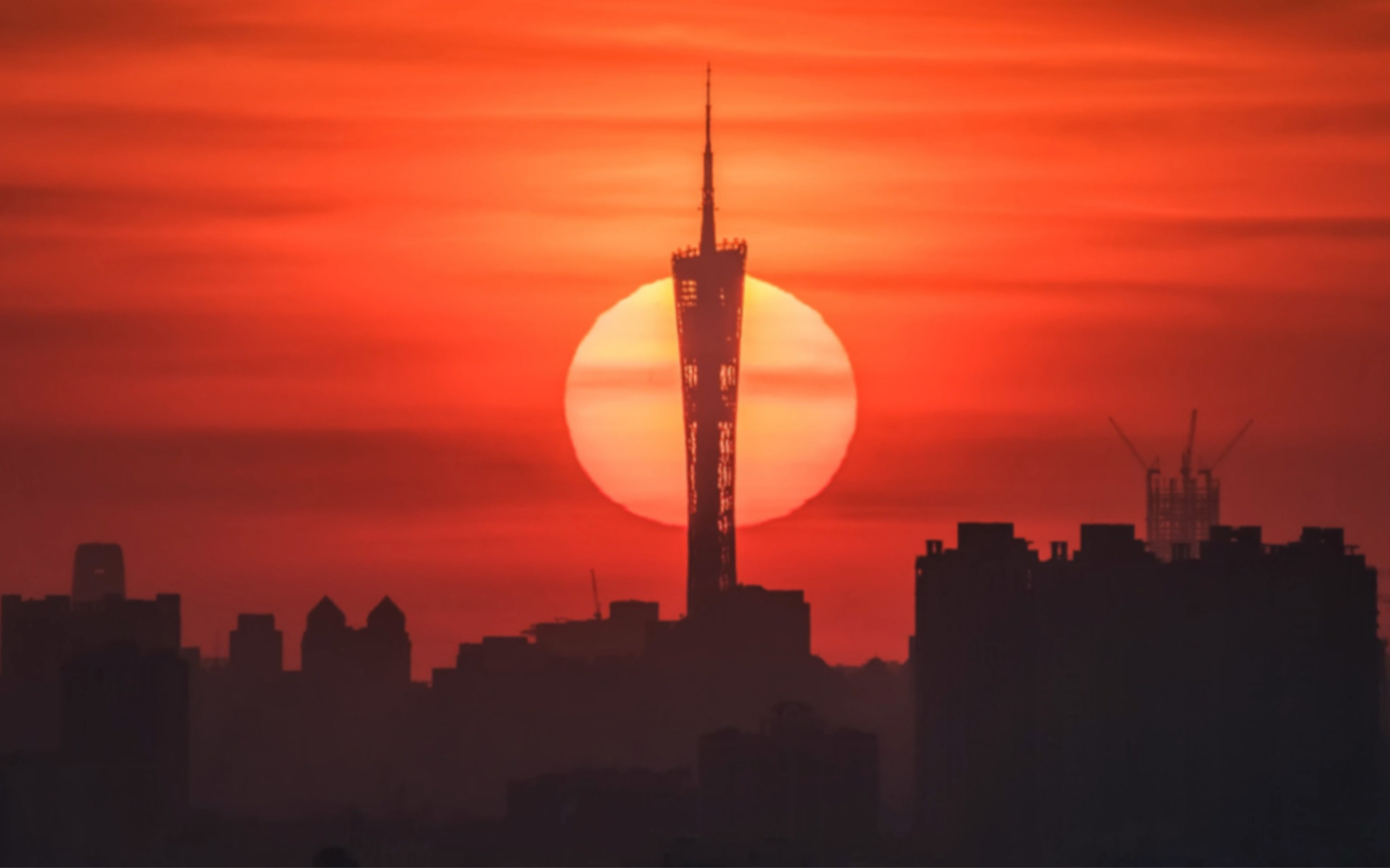 广州塔超级日出