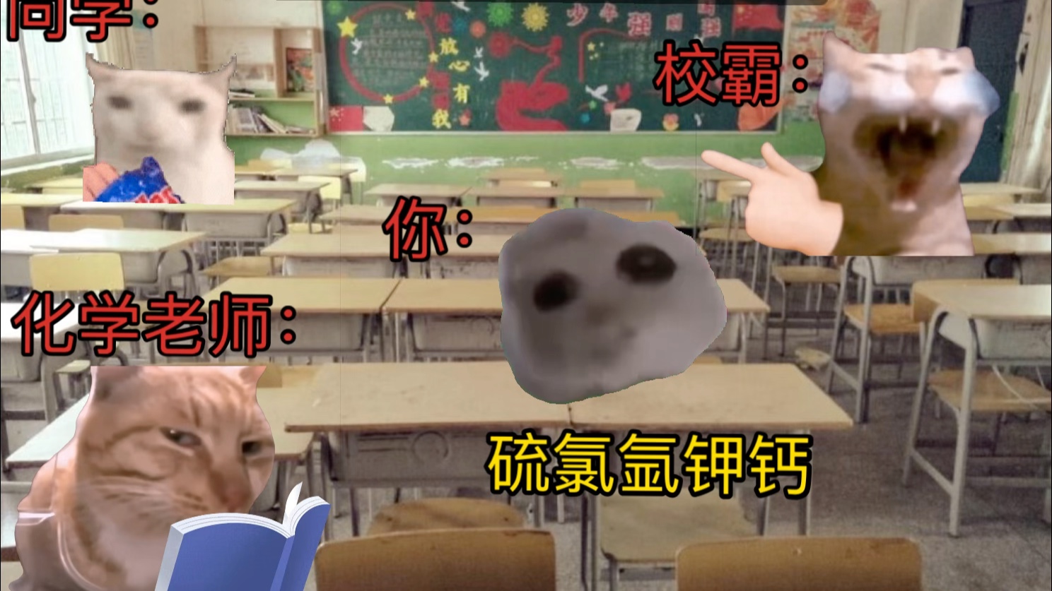 猫meme搞笑校园配音素材分享哔哩哔哩bilibili