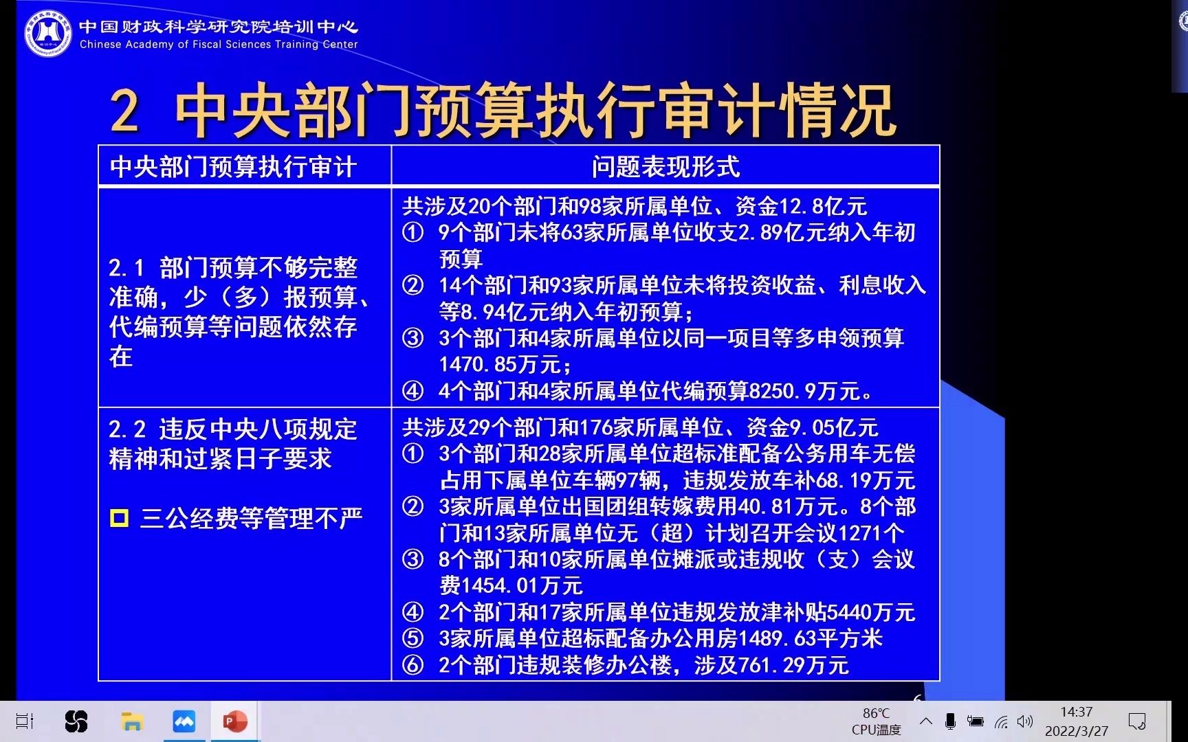 [图]【财科院培训中心网络课程】行政事业单位审计（节选）