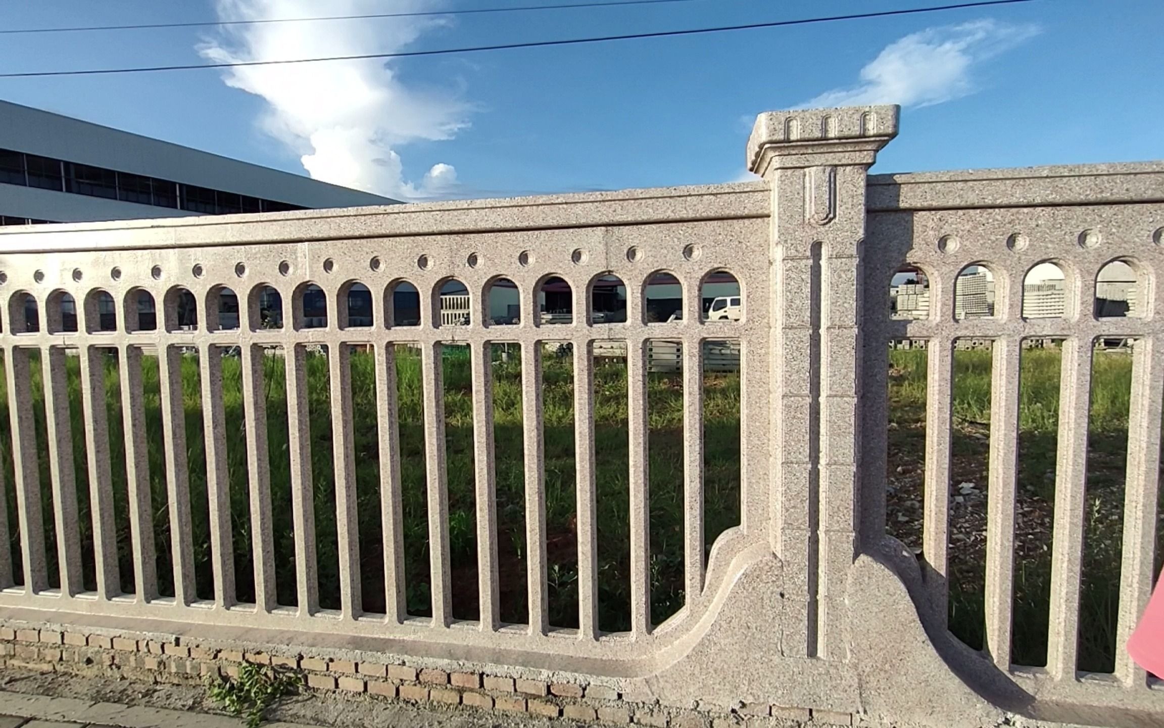 厂房仿大理石围栏,小区庭院水泥仿石围墙护栏艺术效果_哔哩哔哩_bili