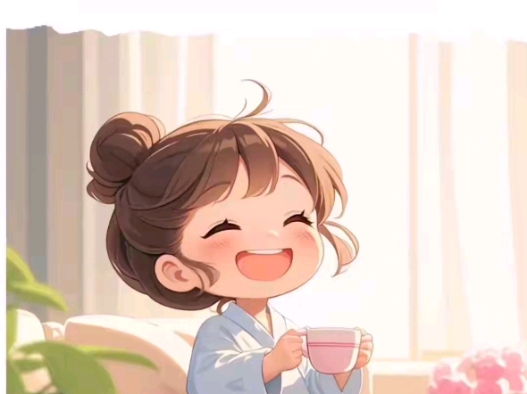 7. 追随内心,不负韶华 | 动漫女孩茶香四溢插画