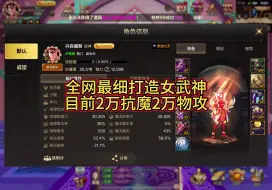 Download Video: 细节打造2万抗魔2万物攻女武神！面板大于一切。 别再辛辛苦苦水抗魔了~真没用！