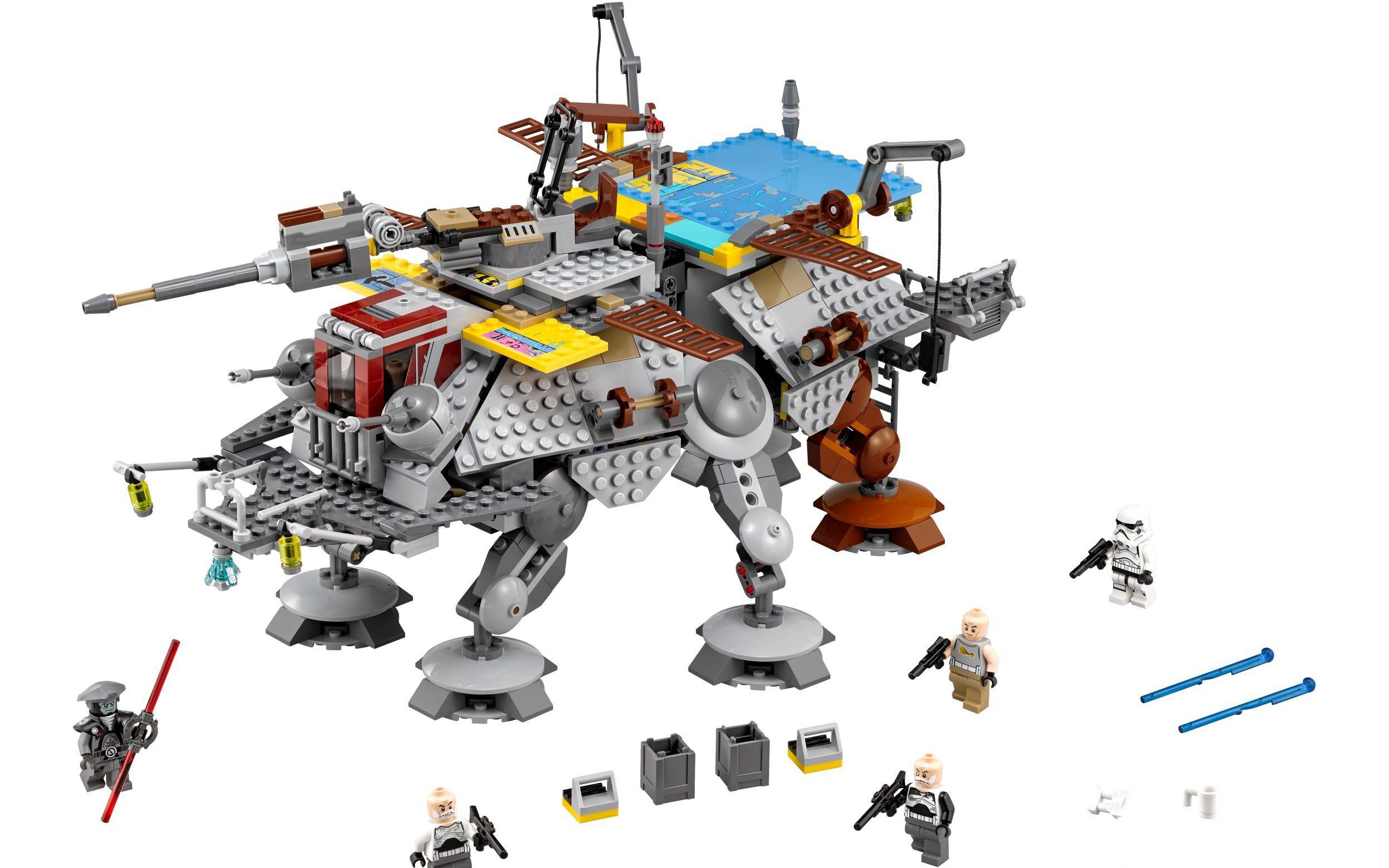 乐高 lego 75157 星球大战 at-te步行机甲 2016速拼评测