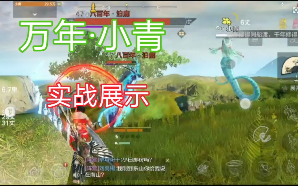 妄想山海万年小青实战展示爆炸伤害颜值担当