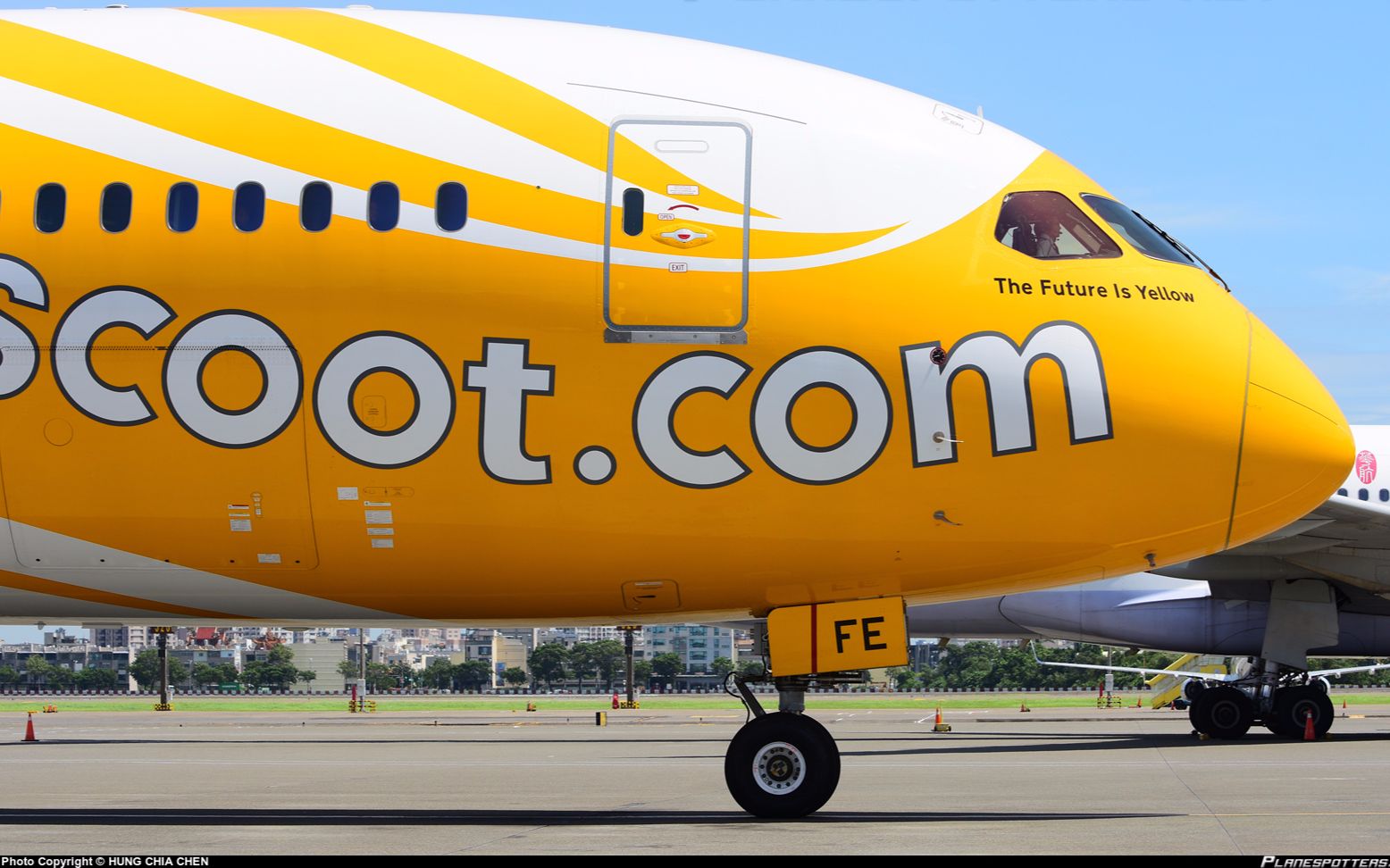 酷航flyscoot波音7878客机起飞视频