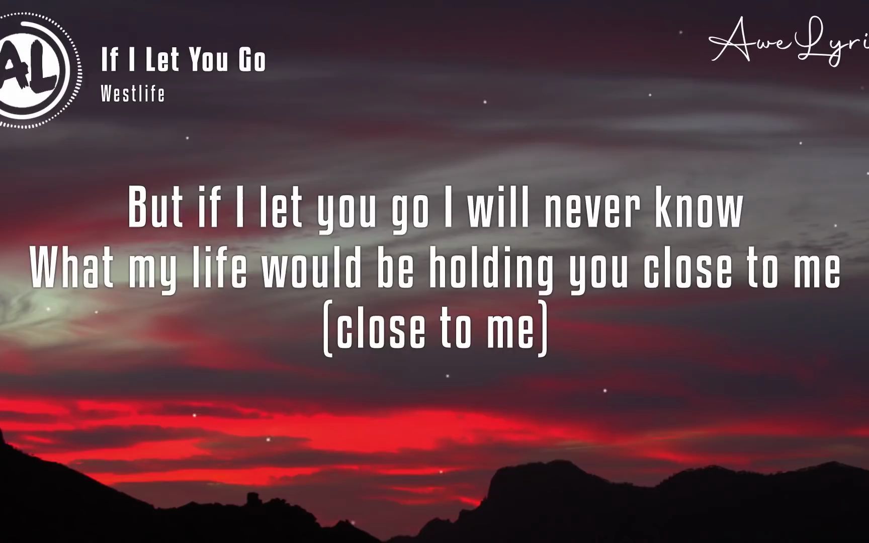 [图]Westlife - If I Let You Go (Lyrics)