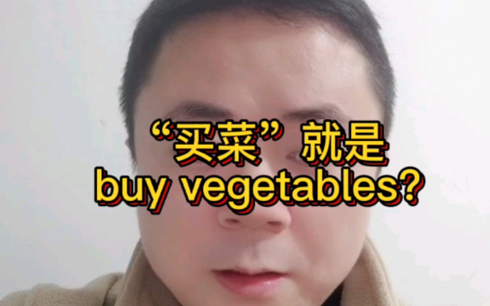 “买菜”就是buy vegetables?哔哩哔哩bilibili