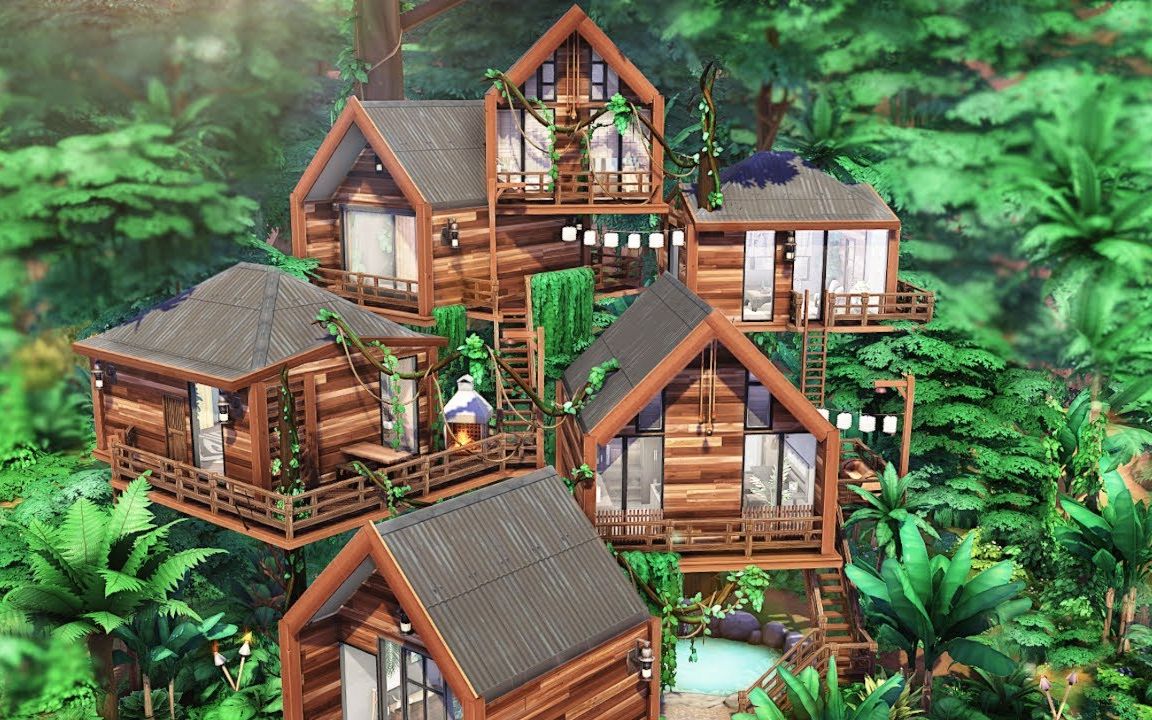 森林游戏建房子设计图图片
