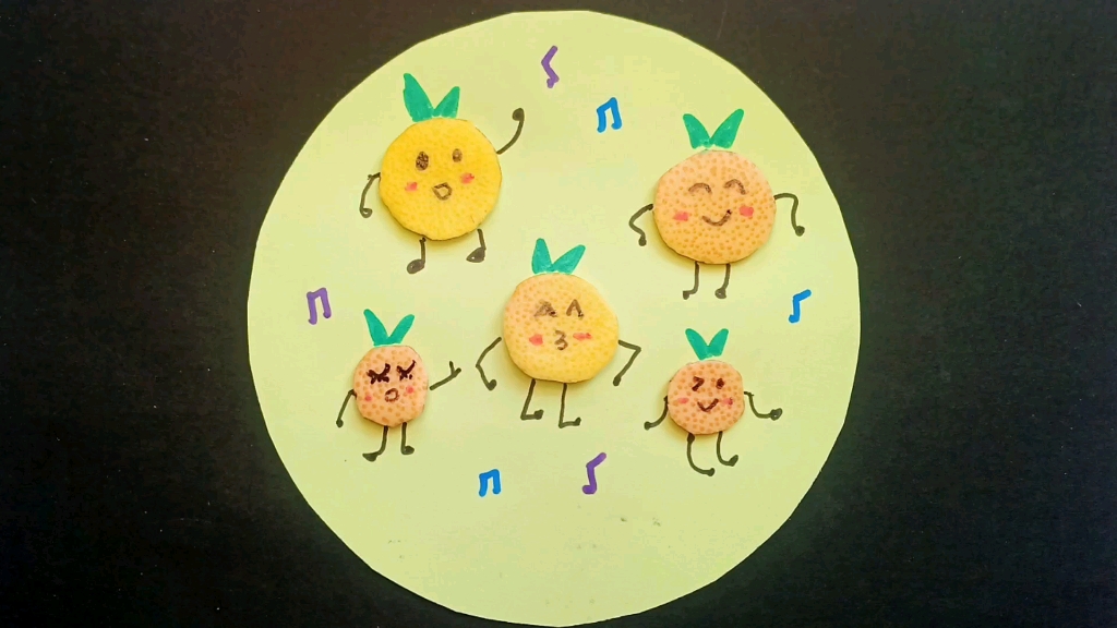柚子皮手工制作幼儿园图片