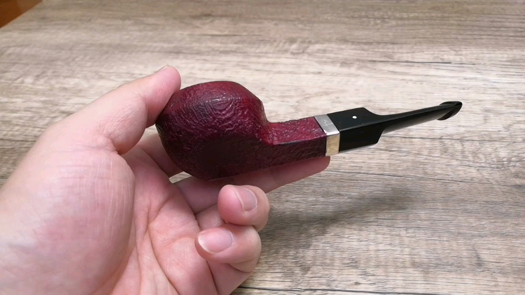 英国登喜路烟斗 dunhill rubybark 4217银 经典英式红宝石喷砂罗德