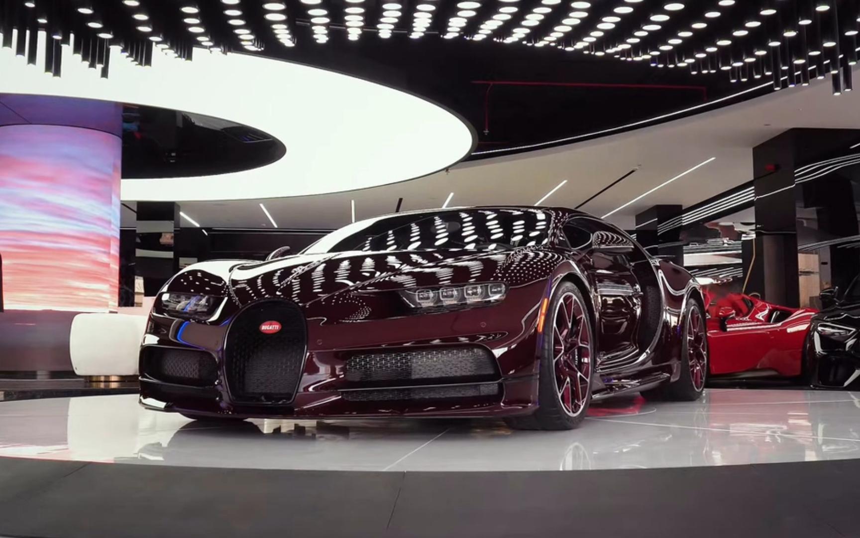 【4k】布加迪 bugatti chiron 展厅静态展示