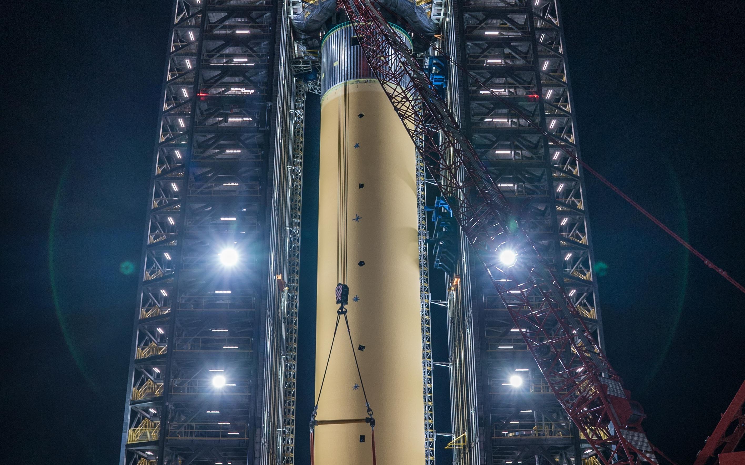 [nasa]sls太空发射系统核心部分的构成(动画演示)