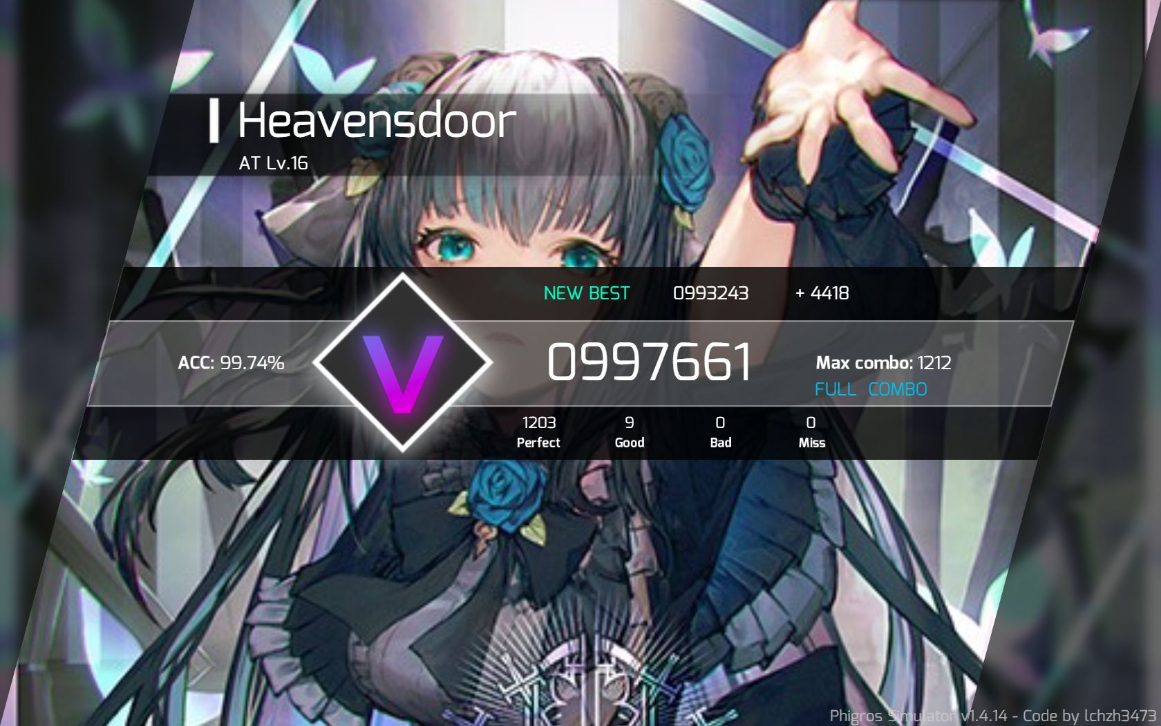 【pgr饭制/电脑】heavensdoor at16 fc 9gr 99.74acc
