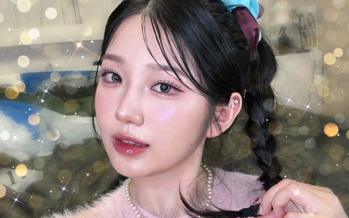 【中字】闪闪发光的冷色调女神亮片妆容!