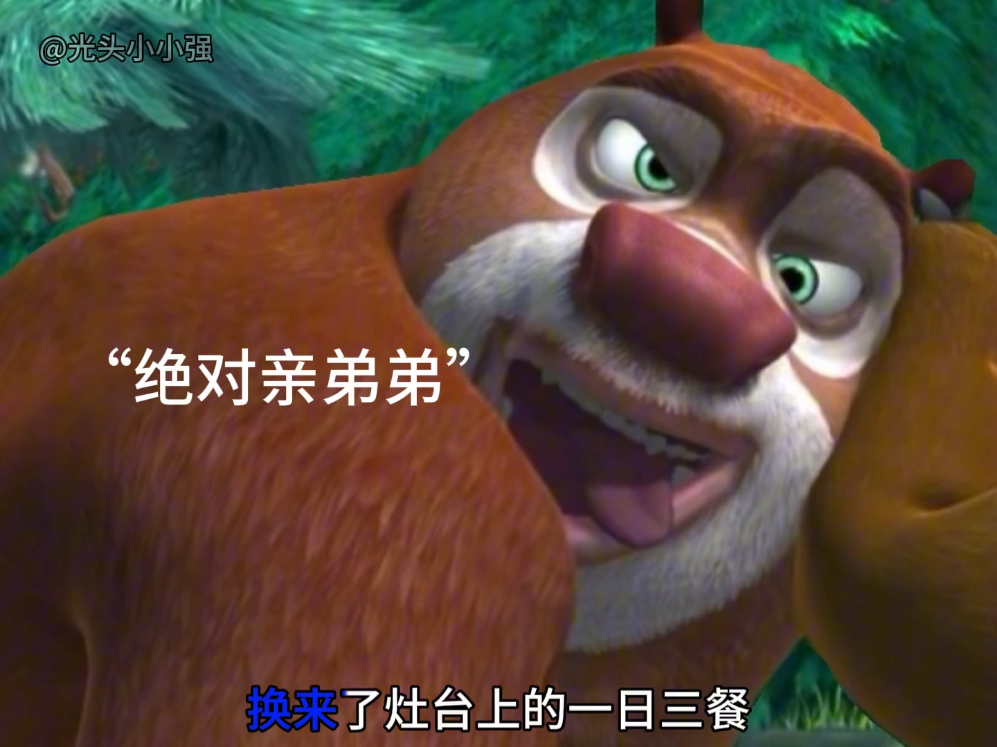 熊大:熊二绝对是亲弟弟
