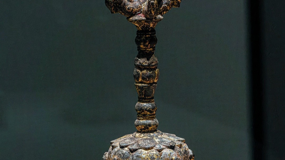 明·铜鎏金金刚铃