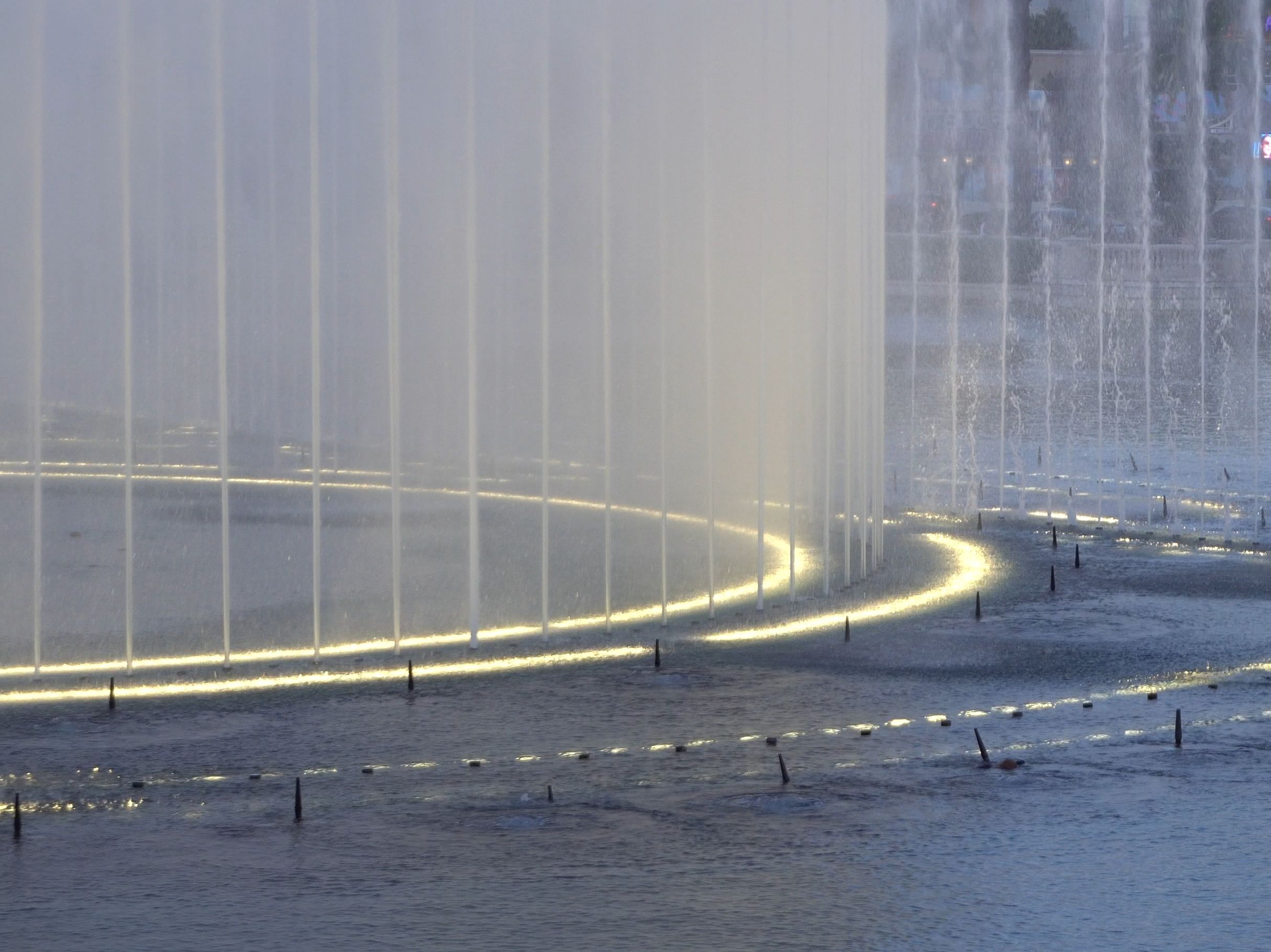 拉斯维加斯bellagio喷泉夜景特写镜头(歌曲:big spender)