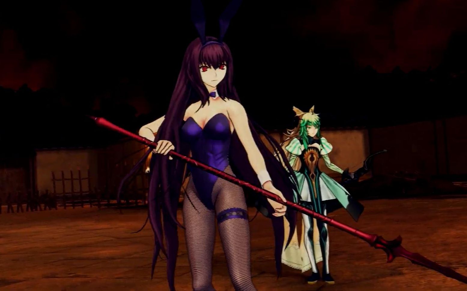 《fate/grand order arcade》灵衣兔女郎斯卡哈打本能寺