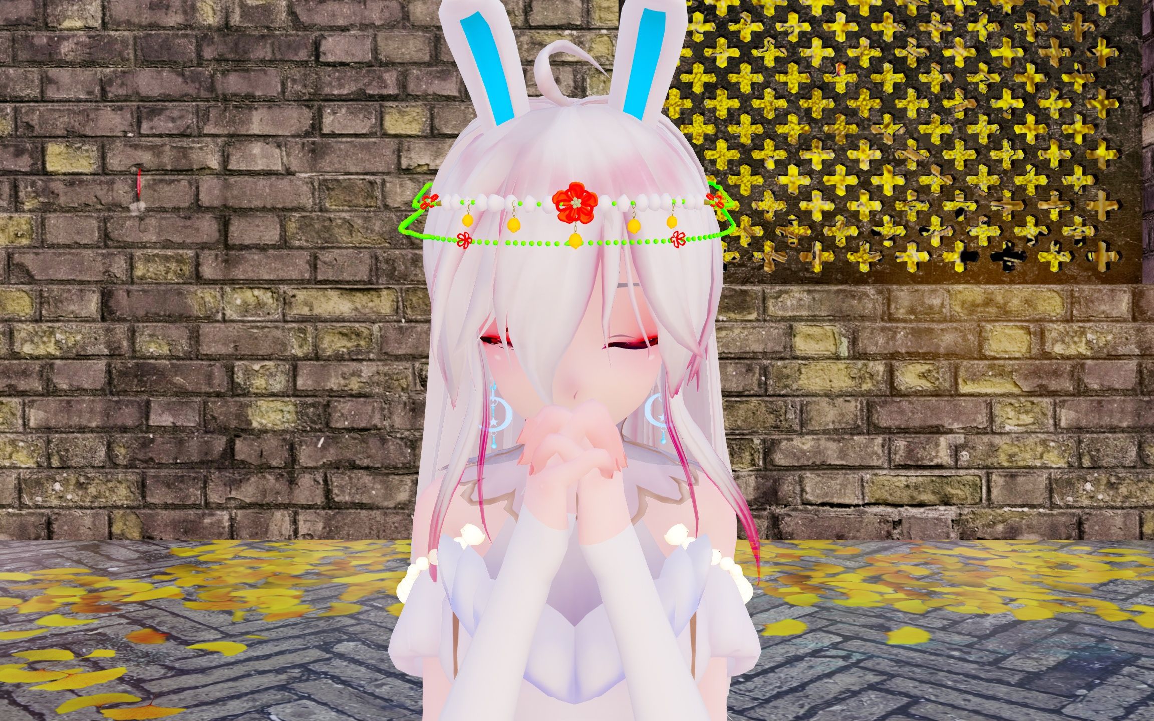 【落樱羽鸢(有兔耳)MMD】千灯愿哔哩哔哩bilibili