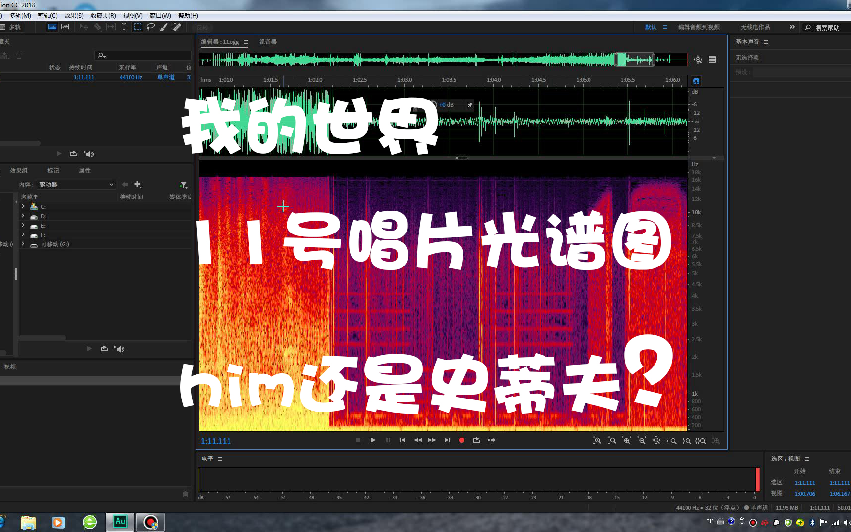 我的世界11唱片光谱图是怎么样的?有没有头像?