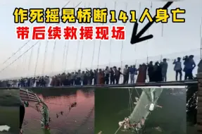 Video herunterladen: 挖槽！百人作死组团摇晃吊桥，坍塌141人身亡