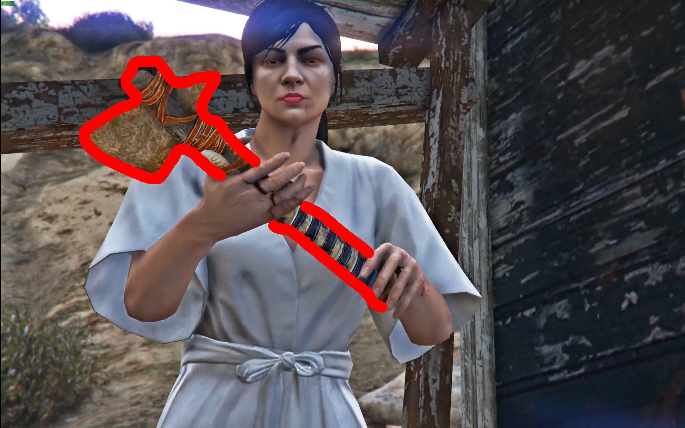 【乐美解说】gta5特殊隐藏任务解锁武器石斧 近战无敌可以一击必杀