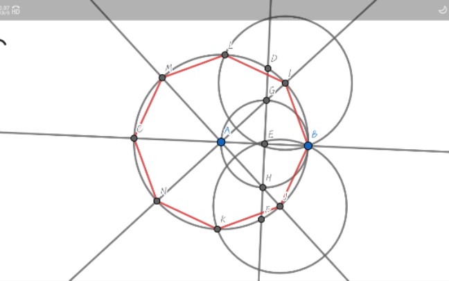 尺规作图八边形图片