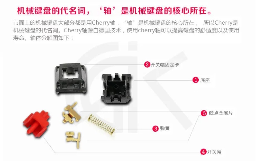 机械键盘核心部件—轴体,黑红茶青市面常见轴之间有何不同,来看看吧.哔哩哔哩bilibili