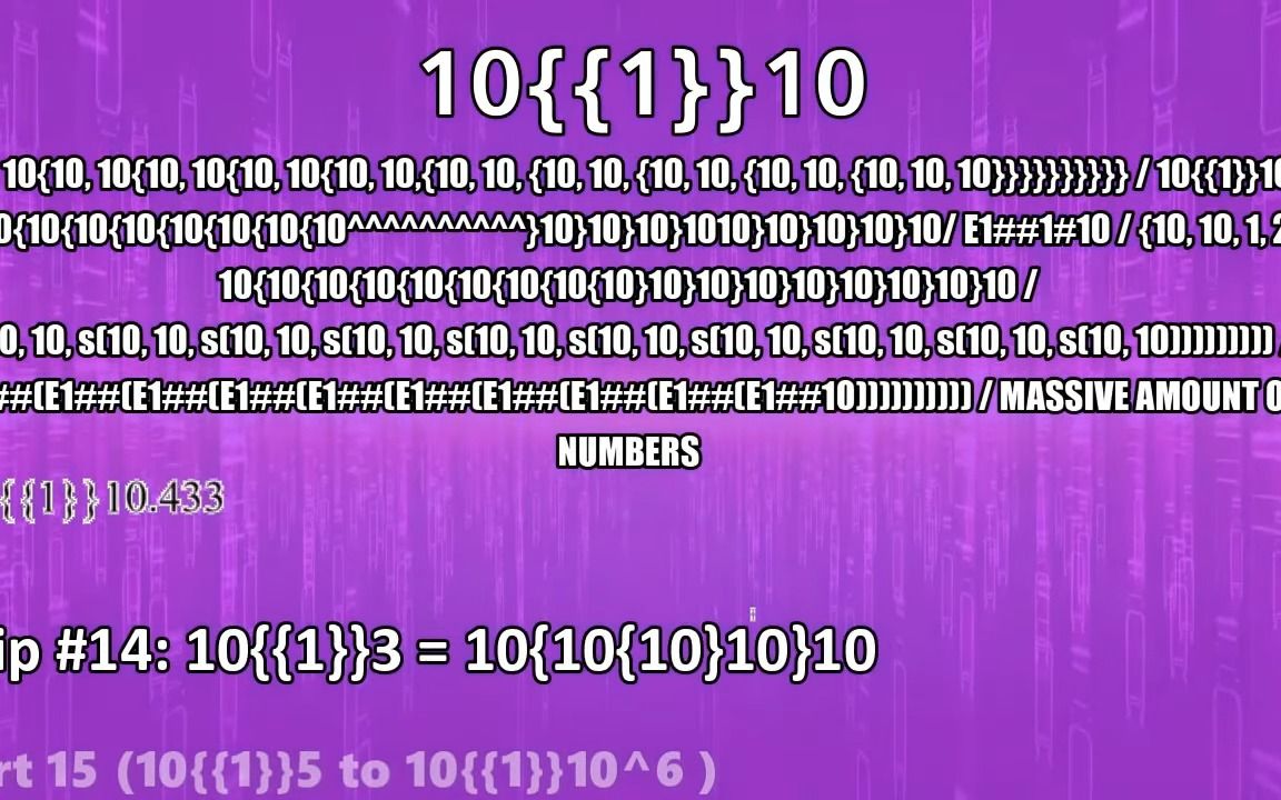 [图][数大数系列]第1-50部分 从 负无穷 数到 {10,100[1,1,2]2}