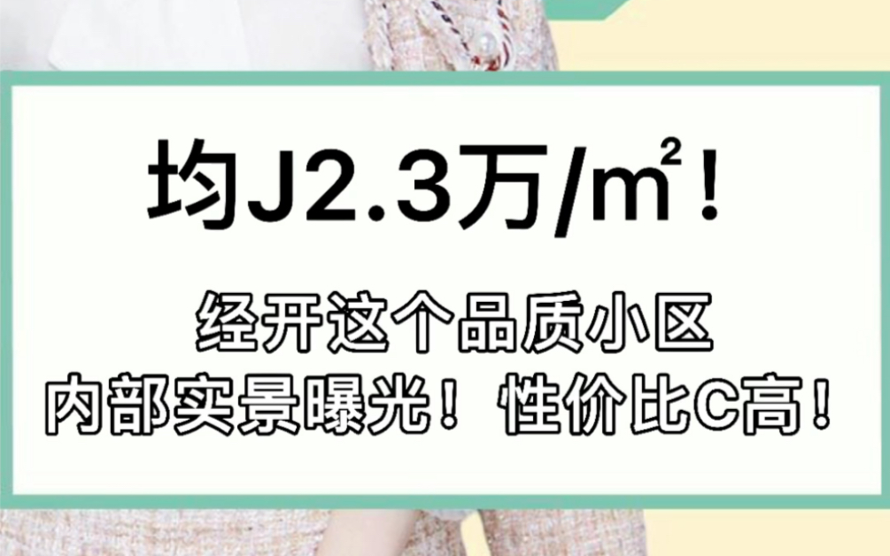 均价2.3万/㎡!经开这个品种质量小区内部实景曝光!性价比超高#无锡#经开区#买房哔哩哔哩bilibili