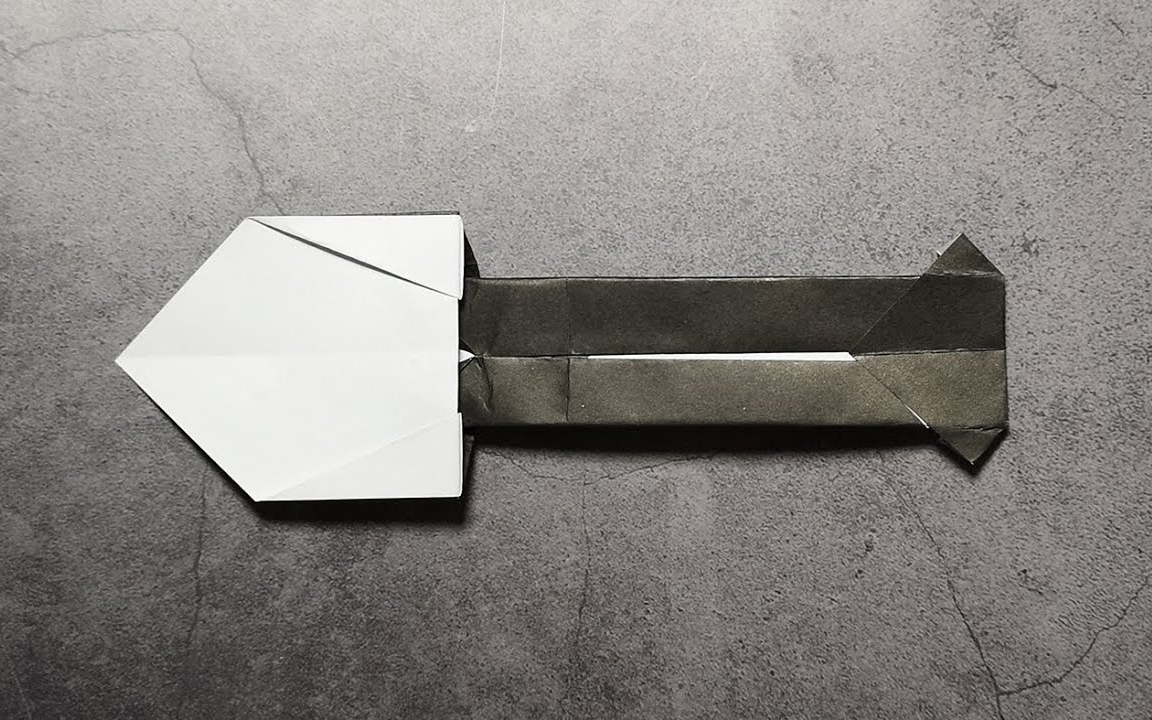 折纸铲子铁锹折纸工具折纸案帛origami