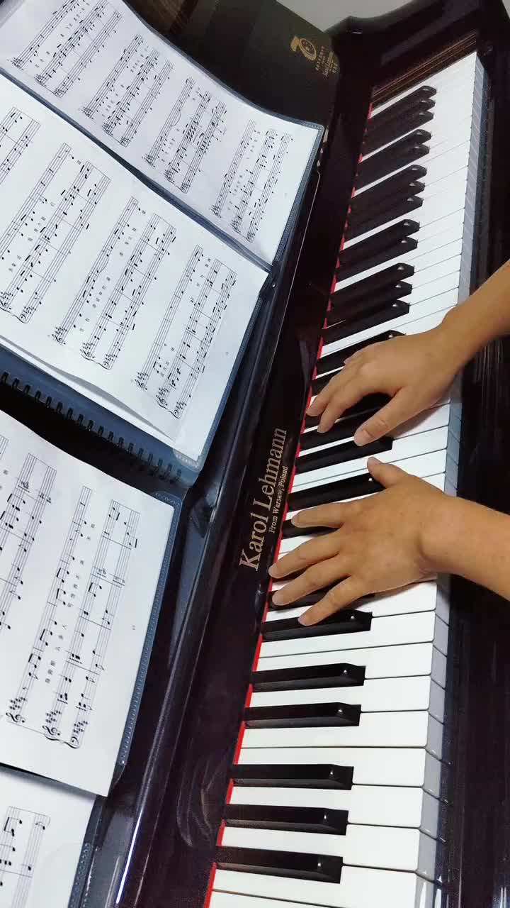 小城谣钢琴曲钢琴卡罗尔莱曼钢琴日常练琴经典老歌小城谣dou上