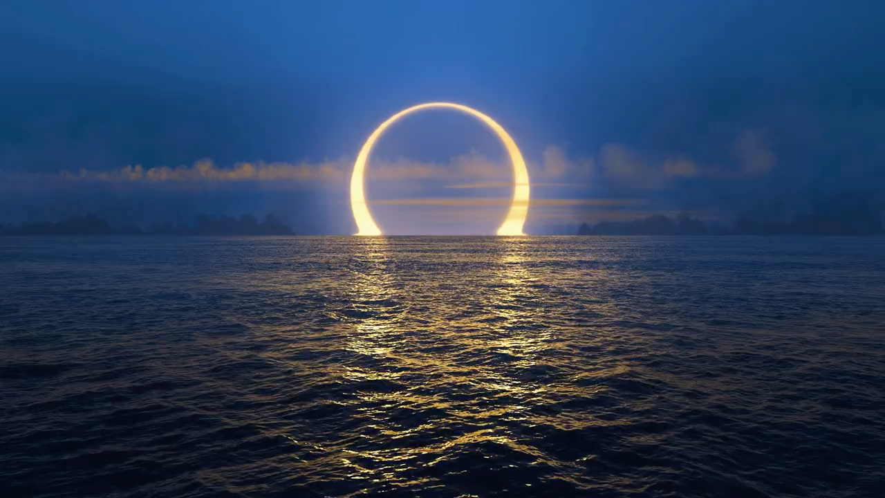 月亮与大海真的绝配!