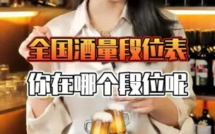 Download Video: 酒量段位表，你排老几呢？