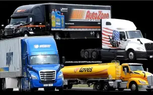 Download Video: 【北美卡车】【AMP Productions】蓝色 Freightliner Cascadia Swift AutoZone Love's