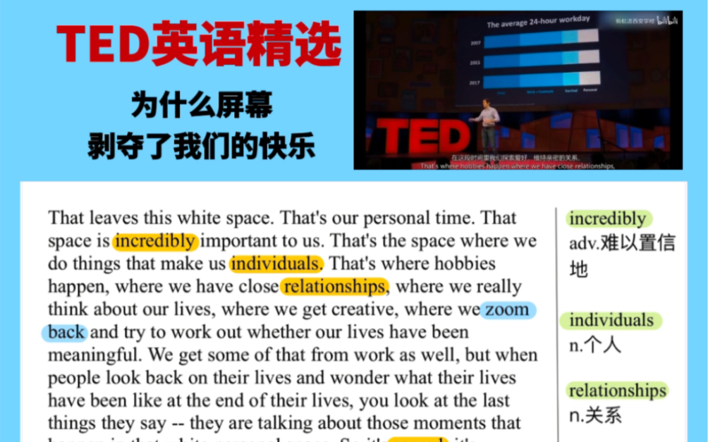 【TED英语精选29:为什么屏幕剥夺了我们的快乐】哔哩哔哩bilibili