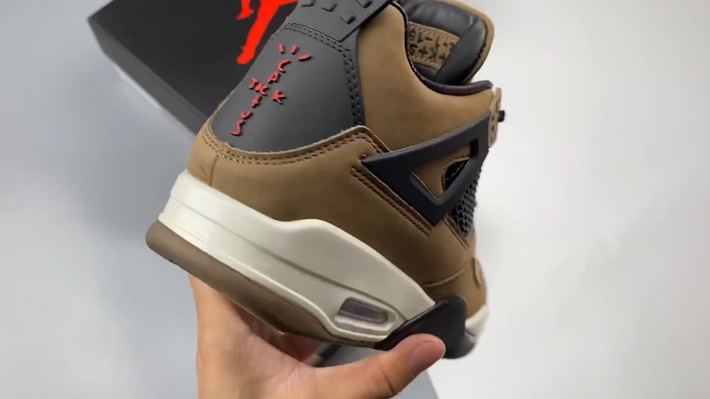 travis scott x air jordan aj4 ts联名深棕定制配色