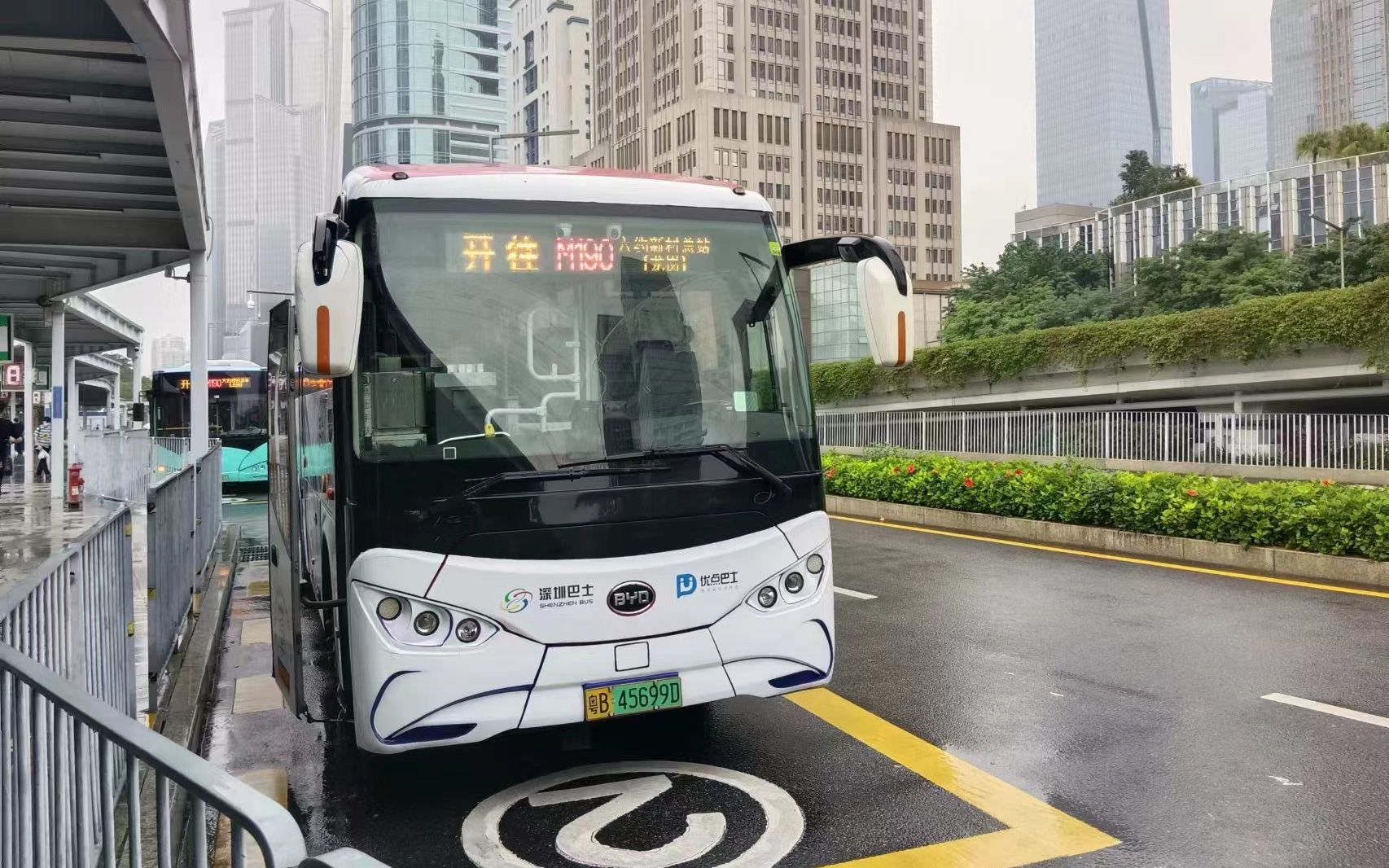 深圳公交m190路 六约新村总站→福田高铁站 pov 快镜行车及原声原速