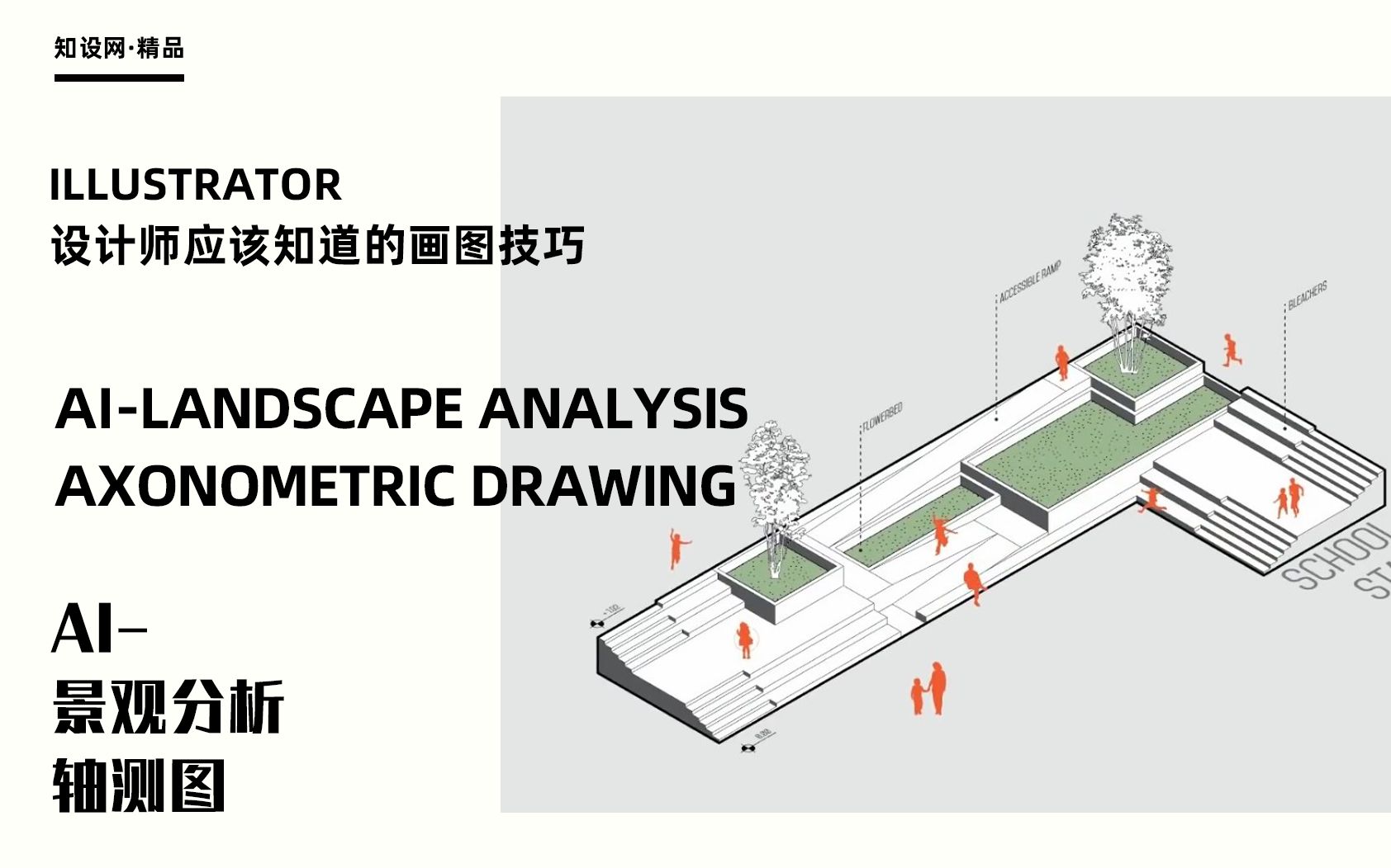 ai景观分析轴测图