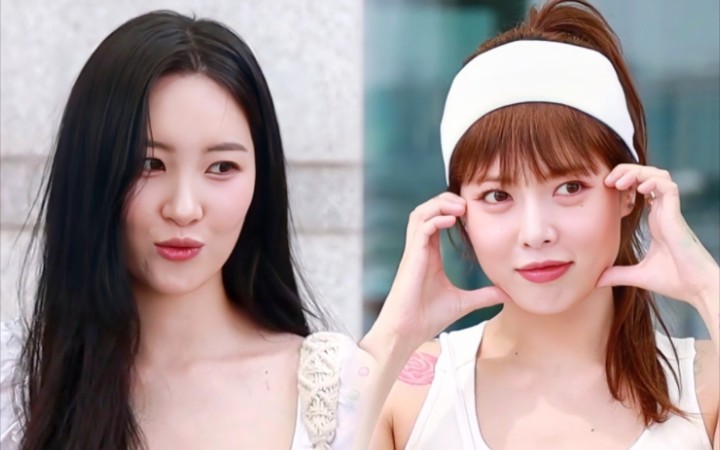 清凉夏日马姐!【泫雅 宣美】230720机场出发私服!