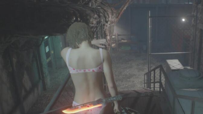 生化危机2吉尔各种mod下被蜘蛛袭击合集(3)