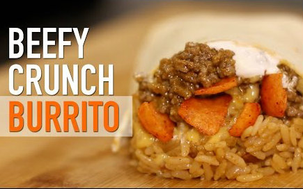 DIY Beefy Crunch Burrito  自制肉嫩多汁的Burrito卷饼哔哩哔哩bilibili