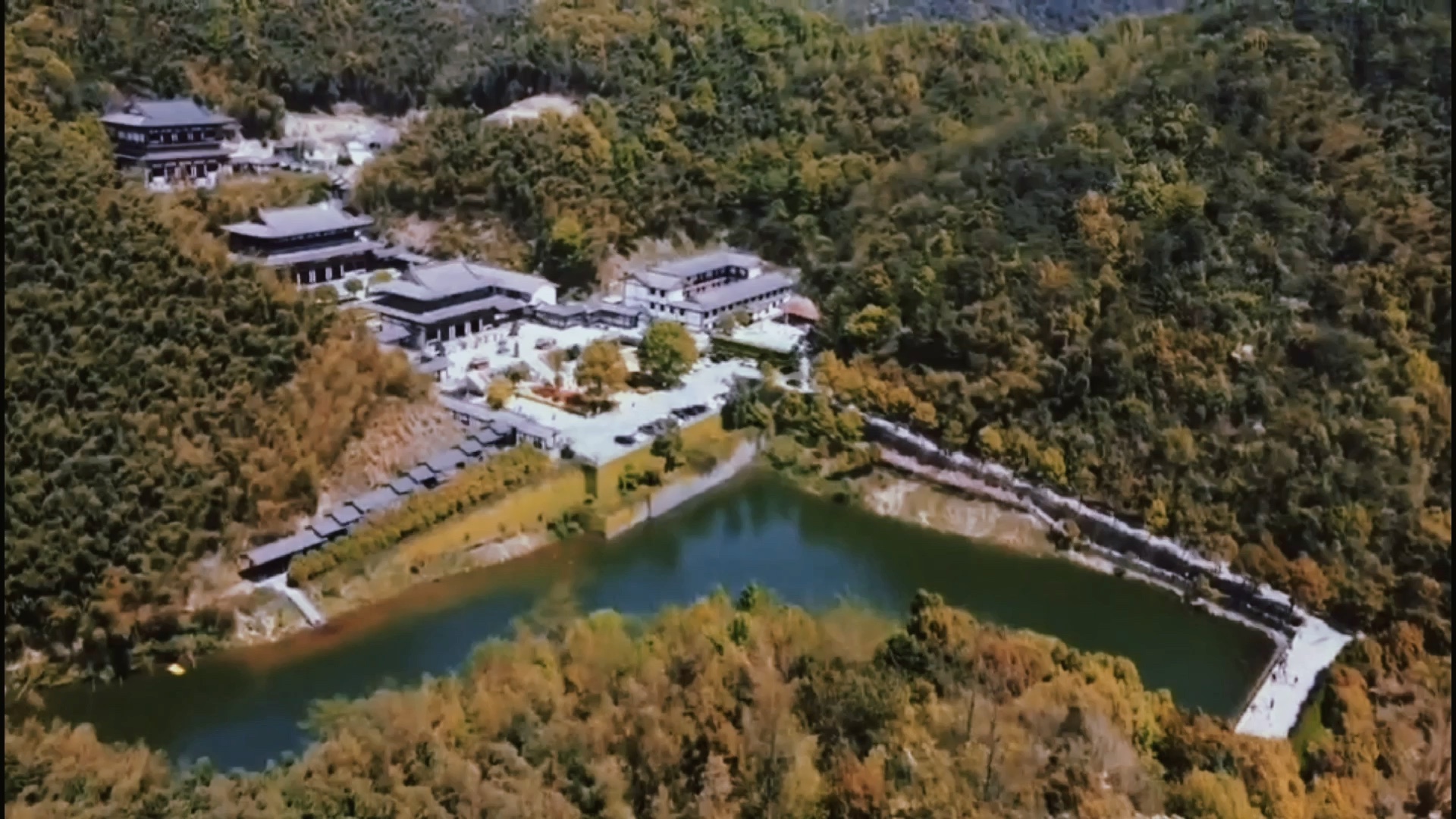 [图]宁波香山寺航拍