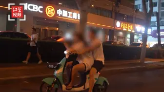 Download Video: 合肥一女子着急吃饭把男友押给交警