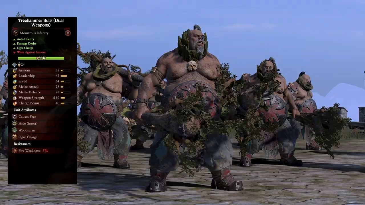 战锤3全面战争兵种视频食人魔王国mod兵种视频