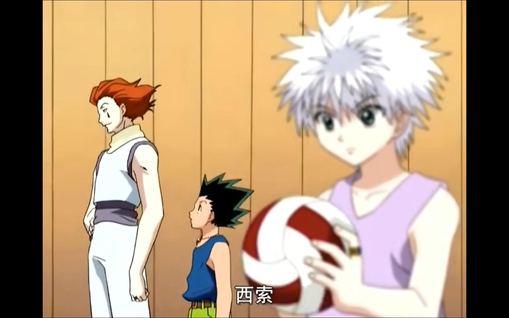 对比一下新旧全职猎人里小杰喊西索的画面(好喜欢听小杰喊西索啊~)