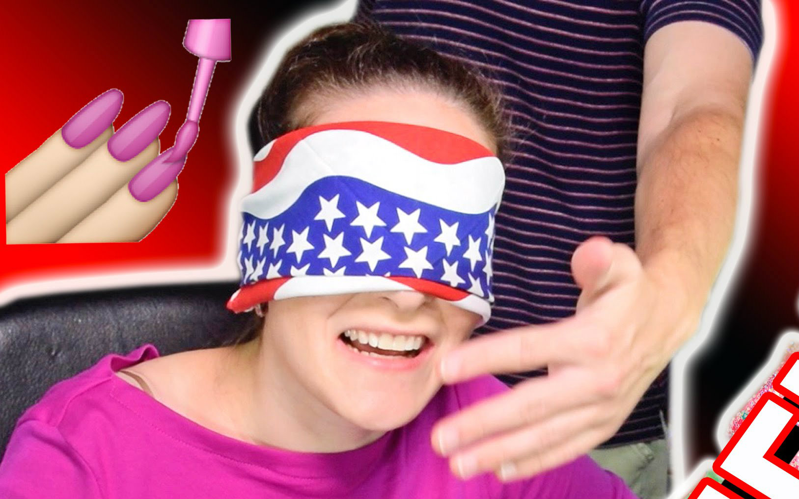 simplynailogical蒙眼涂指甲油挑战绑架play