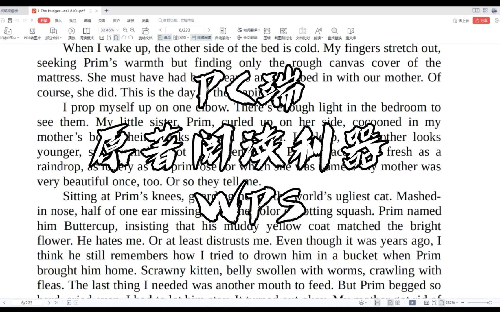 PC端英文原著阅读利器WPS哔哩哔哩bilibili