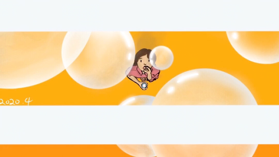 板绘吹泡泡的小人70ω70