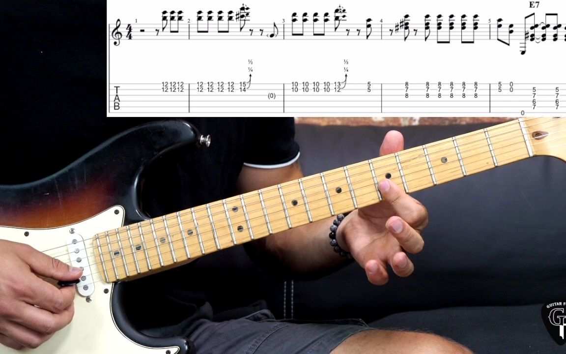 [图]Stevie Ray Vaughan - "Love Struck Baby" - Blues Guitar Lesson (w-Tabs)